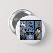 Knop voor CH-katten van FFRC Ronde Button 5,7 Cm (Voorkant /achterkant)