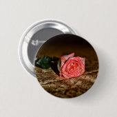 Knop voor close-up roos ronde button 5,7 cm (Voorkant /achterkant)