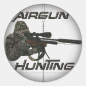 Knop voor de sleutelhanger van petten voor de jach ronde sticker (Voorkant)