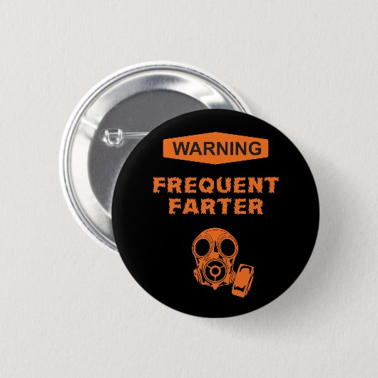Knop voor frequente scheter ronde button 5,7 cm (Voorkant /achterkant)