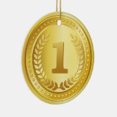 Knop voor gouden medaille, eerste plaats keramisch ornament (Rechts)