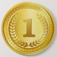 Knop voor gouden medaille, eerste plaats
