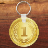 Knop voor gouden medaille, eerste plaats sleutelhanger (Voorkant)