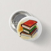 knop voor het boekenuitvergooien ronde button 3,2 cm (Voorkant /achterkant)