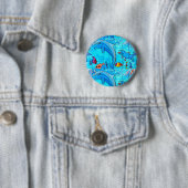 knop voor het uitlachen van dolfijnen ronde button 5,7 cm (In situ)