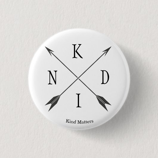 Knop voor IND/DEM kompas Ronde Button 3,2 Cm (Voorkant)