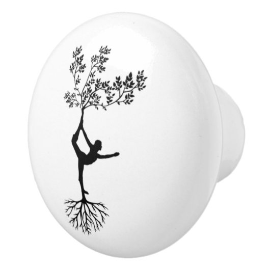 Knop voor joga-boomwortel keramische drager (Rechts)