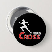 Knop voor kruisland ronde button 7,6 cm (Voorkant /achterkant)