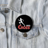 Knop voor kruisland ronde button 7,6 cm (In situ)