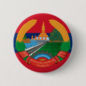 knop voor laos embleem ronde button 5,7 cm (Voorkant)