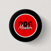 Knop voor leden ronde button 3,2 cm (Voorkant)