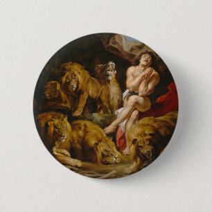 Knop voor leeuwen ronde button 5,7 cm
