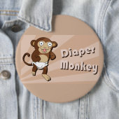 Knop voor luidere aap ronde button 6,0 cm (In situ)