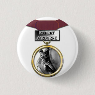 Knop voor medaille in het vliegtuig ronde button 3,2 cm