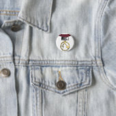 Knop voor medaille van Expert Mortar Ronde Button 3,2 Cm (In situ)