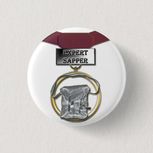 Knop voor medaille van expert ronde button 3,2 cm (Voorkant)
