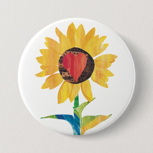 Knop voor ondersteuning Oekraïne Ronde Button 7,6 Cm (Voorkant)