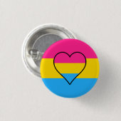 Knop voor pansexualiteitsvlag ronde button 3,2 cm (Voorkant /achterkant)