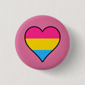 Knop voor pansexualiteitsvlag ronde button 3,2 cm (Voorkant)