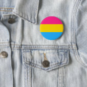 Knop voor pansexualiteitsvlag ronde button 5,7 cm (In situ)