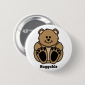 Knop voor smokkelbaar Beer Ronde Button 5,7 Cm (Voorkant /achterkant)