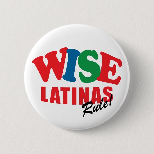 knop voor sotomayor wise latina ronde button 5,7 cm (Voorkant)