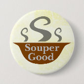 Knop voor Souper Lekker Ronde Button 7,6 Cm (Voorkant)