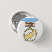 Knop voor strafrechtspleging ronde button 3,2 cm (Voorkant /achterkant)