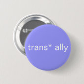 knop voor trans* ronde button 5,7 cm (Voorkant /achterkant)