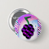 Knop voor vinylrecorddruiven ronde button 5,7 cm (Voorkant /achterkant)