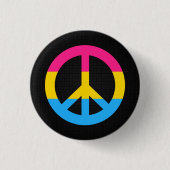 knop voor vredesvlag Pansexuality flag Ronde Button 3,2 Cm (Voorkant)