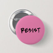 Knop voor weerstand, standaard, roze of kies kleur ronde button 5,7 cm (Voorkant /achterkant)