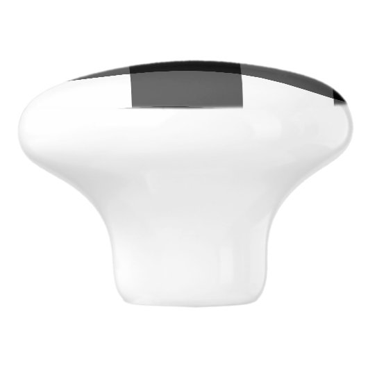 Knop voor zwart-wit buffels (Zijkant)