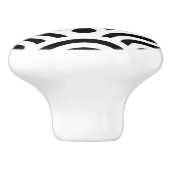 Knop voor zwart-wit keramisch kabinet (Zijkant)