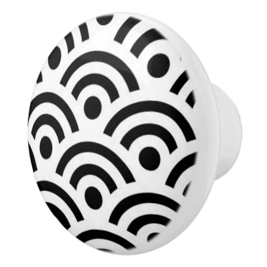 Knop voor zwart-wit keramisch kabinet (Rechts)