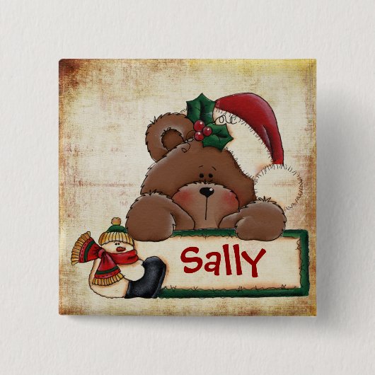 Knop Voorraden chatten Vierkante Button 5,1 Cm (Voorkant)