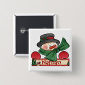 Knop Voorraden chatten Vierkante Button 5,1 Cm (Voorkant /achterkant)