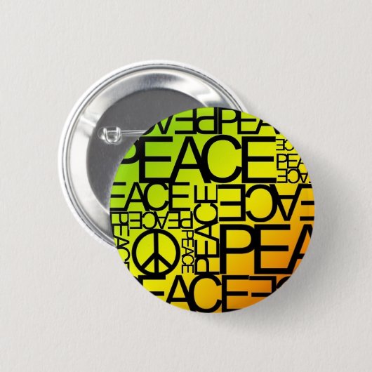 knop Vrede Ronde Button 5,7 Cm (Voorkant /achterkant)