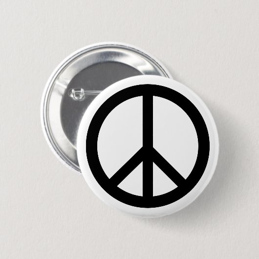 knop Vredessignaal Ronde Button 5,7 Cm (Voorkant /achterkant)