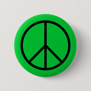 knop Vredessymbool Ronde Button 5,7 Cm