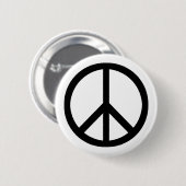 knop Vredessymbool (zwaar) Ronde Button 5,7 Cm (Voorkant /achterkant)
