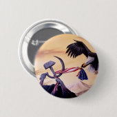 Knop "Vrijhedenstrijd" Ronde Button 5,7 Cm (Voorkant /achterkant)