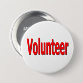 knop vrijwilliger ronde button 7,6 cm (Voorkant /achterkant)