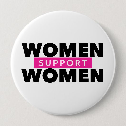 Knop Vrouwen Steunen Vrouwen Ronde Button 4,0 Cm (Voorkant)