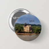 Knop vuurtoren Saugerties Ronde Button 5,7 Cm (Voorkant /achterkant)
