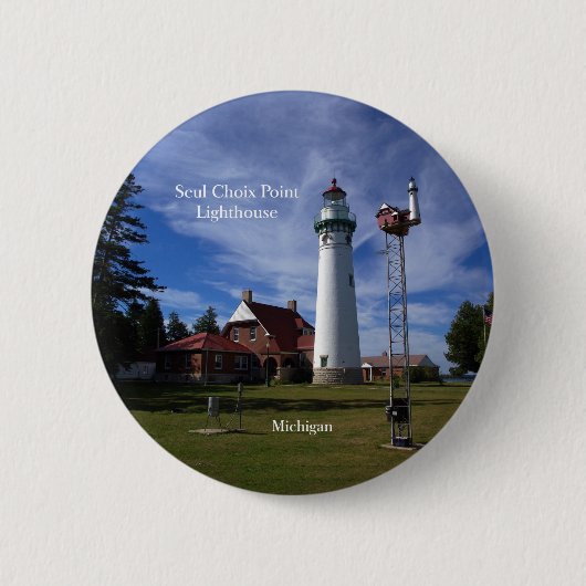 Knop vuurtoren Seul Choix Point Ronde Button 5,7 Cm (Voorkant)