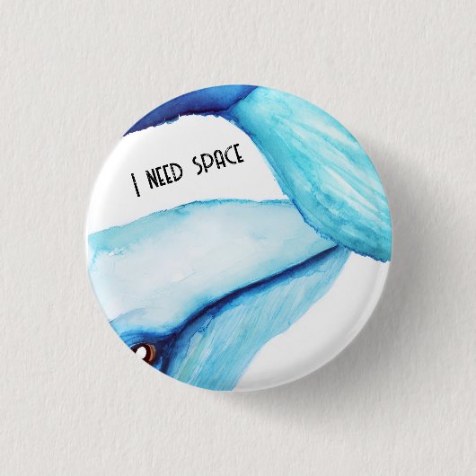 Knop Walvis Ronde Button 3,2 Cm (Voorkant)