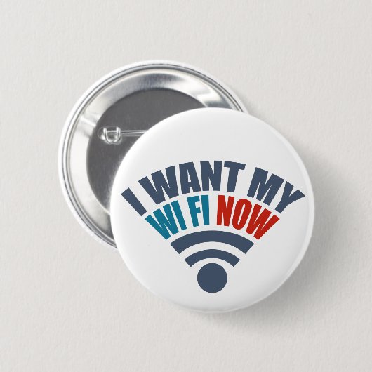 Knop WiFi Ronde Button 5,7 Cm (Voorkant /achterkant)