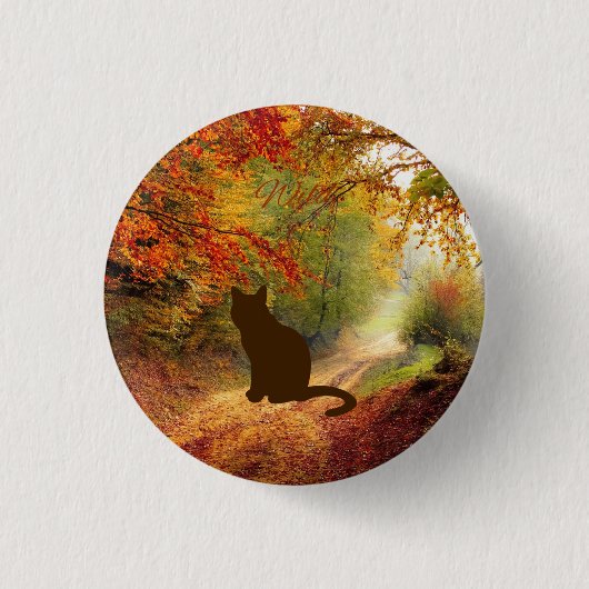 Knop Wild Cat Ronde Button 3,2 Cm (Voorkant)