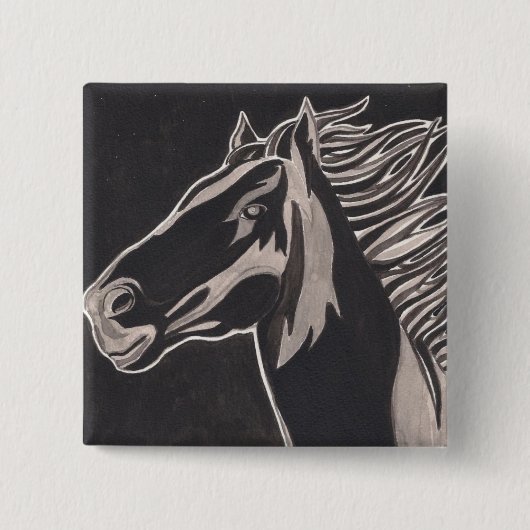 knop Wilde brand Vierkante Button 5,1 Cm (Voorkant)